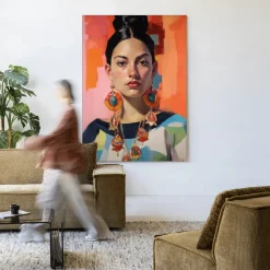 Sale Urban Cotton Wandkleed Senorita in maat en frame naar keuze