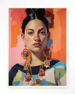 Sale Urban Cotton Wandkleed Senorita in maat en frame naar keuze