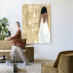 Best Urban Cotton Wandkleed She Opened Her Heart in maat en frame naar keuze