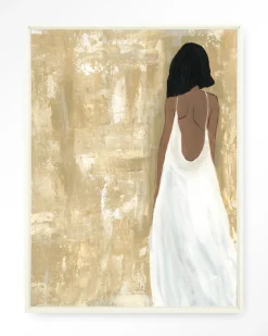 Best Urban Cotton Wandkleed She Opened Her Heart in maat en frame naar keuze