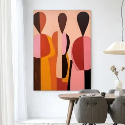 Outlet Urban Cotton Wandkleed Silhouettes in maat en frame naar keuze