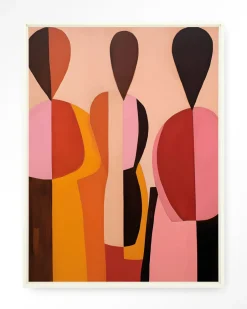 Outlet Urban Cotton Wandkleed Silhouettes in maat en frame naar keuze