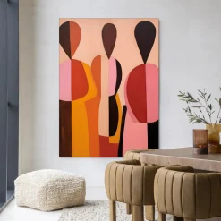 Outlet Urban Cotton Wandkleed Silhouettes in maat en frame naar keuze