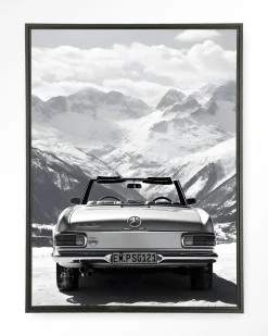 Hot Urban Cotton Wandkleed Ski Resort in maat en frame naar keuze