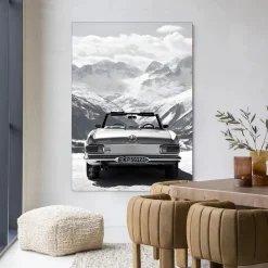 Hot Urban Cotton Wandkleed Ski Resort in maat en frame naar keuze