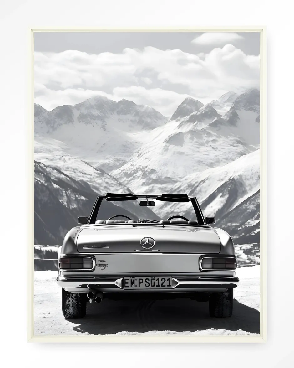 Hot Urban Cotton Wandkleed Ski Resort in maat en frame naar keuze