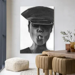 Online Urban Cotton Wandkleed Smokes in maat en frame naar keuze