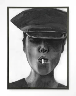 Online Urban Cotton Wandkleed Smokes in maat en frame naar keuze