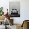 Outlet Urban Cotton Wandkleed Smokey Car in maat en frame naar keuze