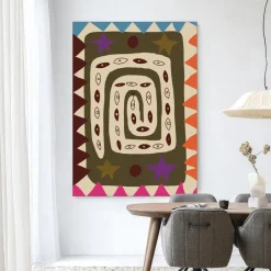 Sale Urban Cotton Wandkleed Snake Eye in maat en frame naar keuze