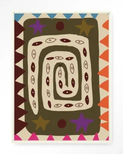 Sale Urban Cotton Wandkleed Snake Eye in maat en frame naar keuze