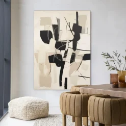 Discount Urban Cotton Wandkleed Soleyo in maat en frame naar keuze