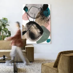 Urban Cotton Wandkleed Splash in maat en frame naar keuze