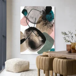 Urban Cotton Wandkleed Splash in maat en frame naar keuze