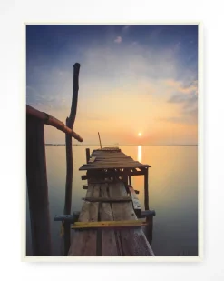 Hot Urban Cotton Wandkleed Sun Shy Cirebon in maat en frame naar keuze