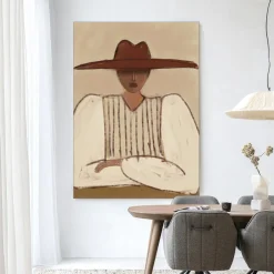 New Urban Cotton Wandkleed Sunhat in maat en frame naar keuze