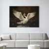 Online Urban Cotton Wandkleed Swan Lake in maat en frame naar keuze