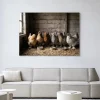 Clearance Urban Cotton Wandkleed The Chicken Barn in maat en frame naar keuze