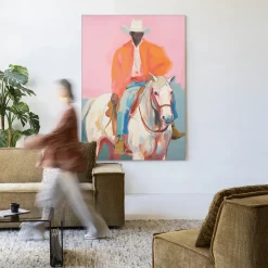 Hot Urban Cotton Wandkleed The Sheriff in maat en frame naar keuze