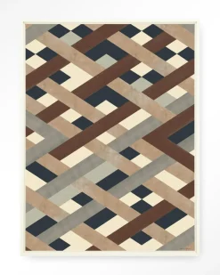 Outlet Urban Cotton Wandkleed Timber in maat en frame naar keuze