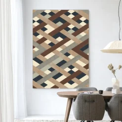 Outlet Urban Cotton Wandkleed Timber in maat en frame naar keuze