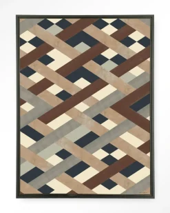 Outlet Urban Cotton Wandkleed Timber in maat en frame naar keuze