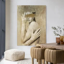 Clearance Urban Cotton Wandkleed Touching Me in maat en frame naar keuze