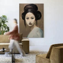 Clearance Urban Cotton Wandkleed Tsuru in maat en frame naar keuze