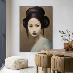 Clearance Urban Cotton Wandkleed Tsuru in maat en frame naar keuze