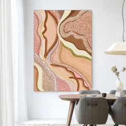 New Urban Cotton Wandkleed Vague in maat en frame naar keuze