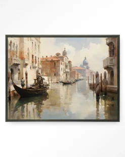 Sale Urban Cotton Wandkleed Venice in maat en frame naar keuze
