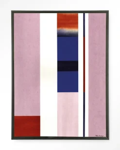 Clearance Urban Cotton Wandkleed Vertical Lilac in maat en frame naar keuze