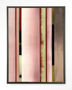 New Urban Cotton Wandkleed Vertical Rose in maat en frame naar keuze