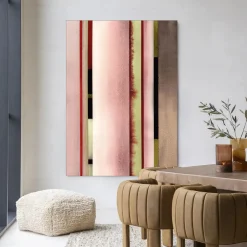 New Urban Cotton Wandkleed Vertical Rose in maat en frame naar keuze