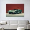 Clearance Urban Cotton Wandkleed Vintage Lamborghini in maat en frame naar keuze