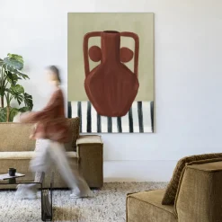 Sale Urban Cotton Wandkleed Vivid Vase 10 in maat en frame naar keuze