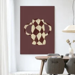 Urban Cotton Wandkleed Vivid Vase 07 in maat en frame naar keuze