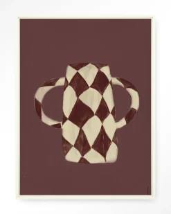 Urban Cotton Wandkleed Vivid Vase 07 in maat en frame naar keuze