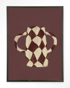 Urban Cotton Wandkleed Vivid Vase 07 in maat en frame naar keuze