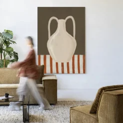 Best Urban Cotton Wandkleed Vivid Vase 06 in maat en frame naar keuze