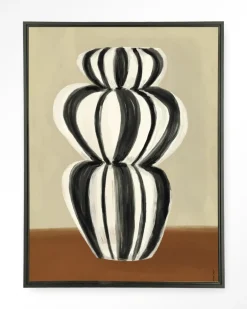 Hot Urban Cotton Wandkleed Vivid Vase 03 in maat en frame naar keuze