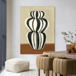 Hot Urban Cotton Wandkleed Vivid Vase 03 in maat en frame naar keuze