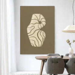 Outlet Urban Cotton Wandkleed Vivid Vase 09 in maat en frame naar keuze