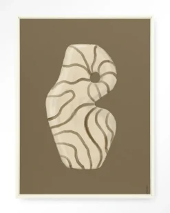 Outlet Urban Cotton Wandkleed Vivid Vase 09 in maat en frame naar keuze