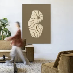 Outlet Urban Cotton Wandkleed Vivid Vase 09 in maat en frame naar keuze