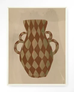 Hot Urban Cotton Wandkleed Vivid Vase 08 in maat en frame naar keuze