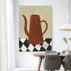 Urban Cotton Wandkleed Vivid Vase 02 in maat en frame naar keuze