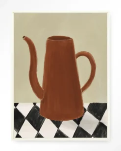 Urban Cotton Wandkleed Vivid Vase 02 in maat en frame naar keuze