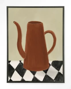 Urban Cotton Wandkleed Vivid Vase 02 in maat en frame naar keuze