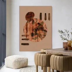 Clearance Urban Cotton Wandkleed Wabi-Sabi Lifelines in maat en frame naar keuze